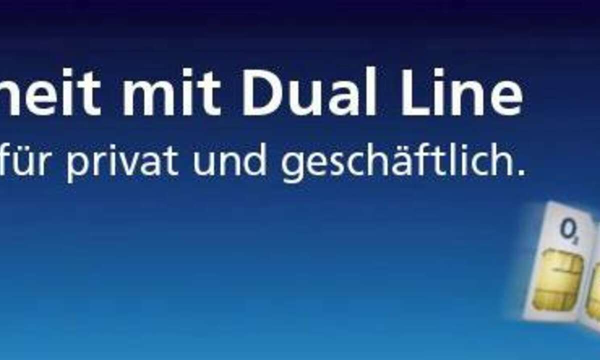 O2 Dual-Line: Eine SIM-Karte für zwei Telefonnummern
