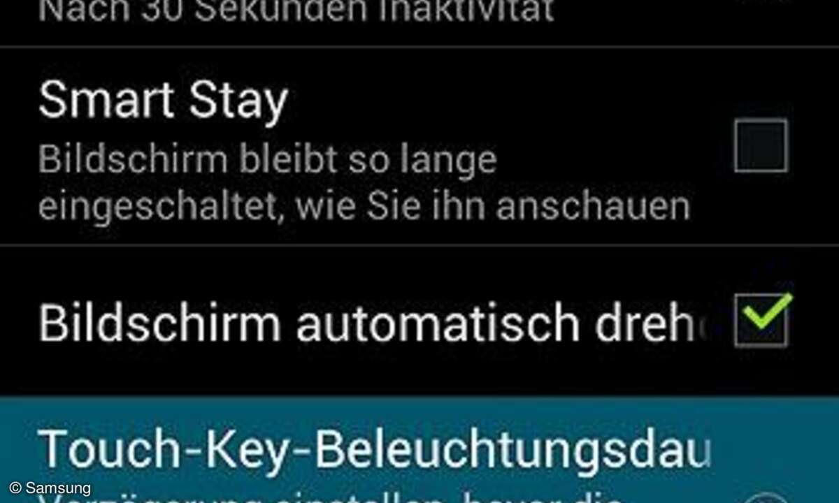 Galaxy S3: Tastenbeleuchtung einstellen