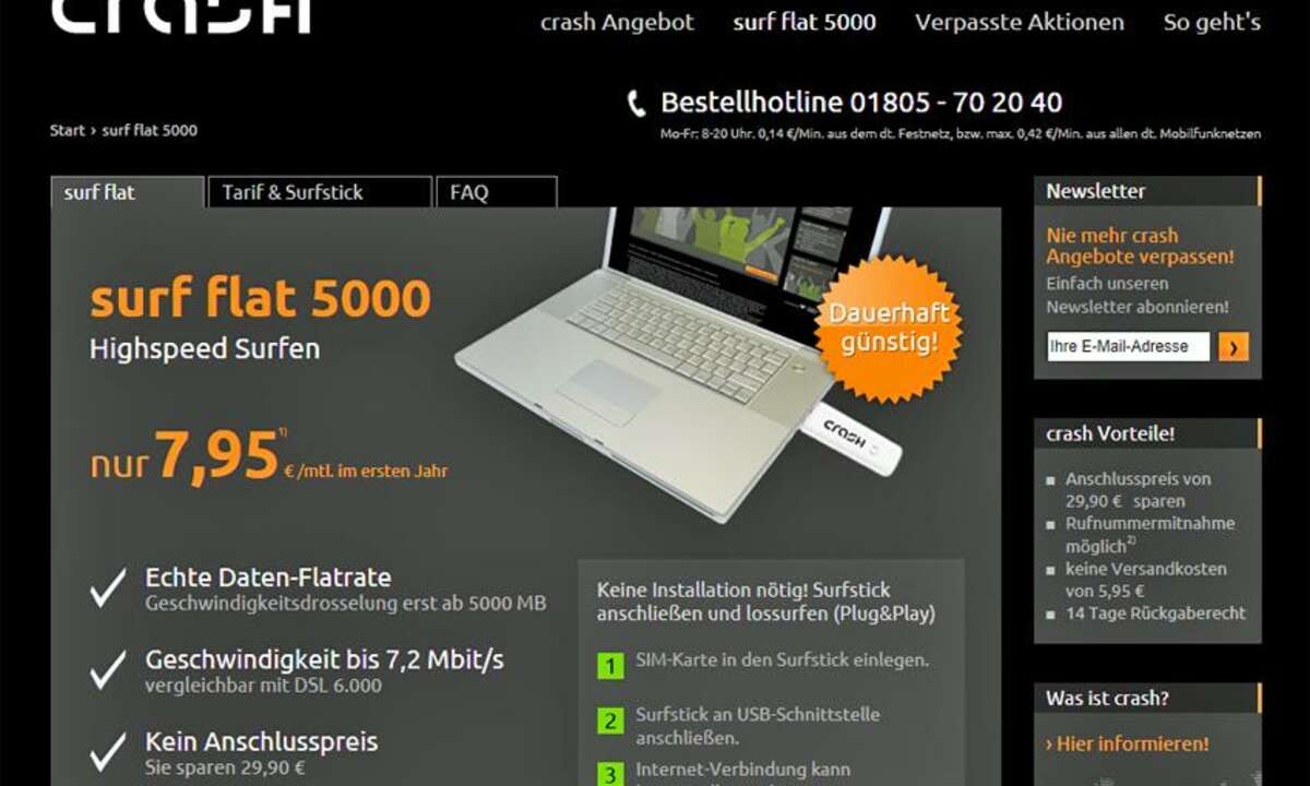Crash Surf Flat 5000 Tarif