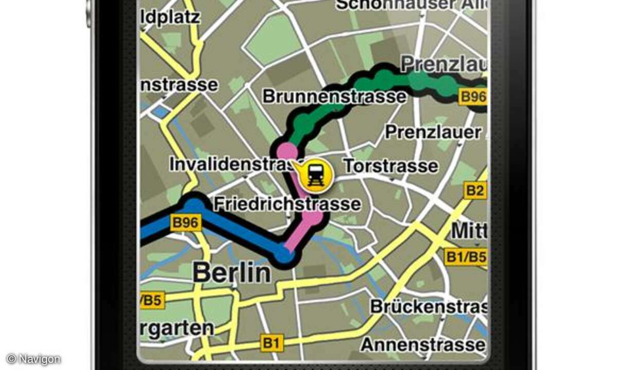 Navi-App, iPhone 5 App, Navigon für IOS