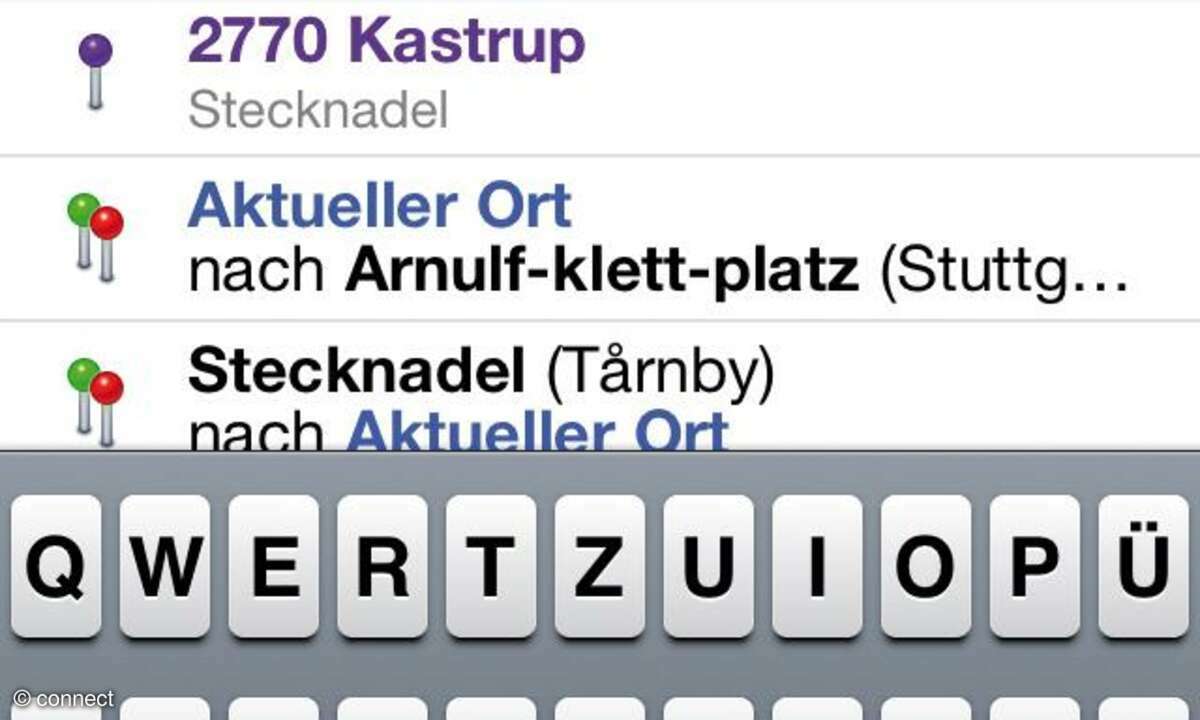 Apple Karten Navigation
