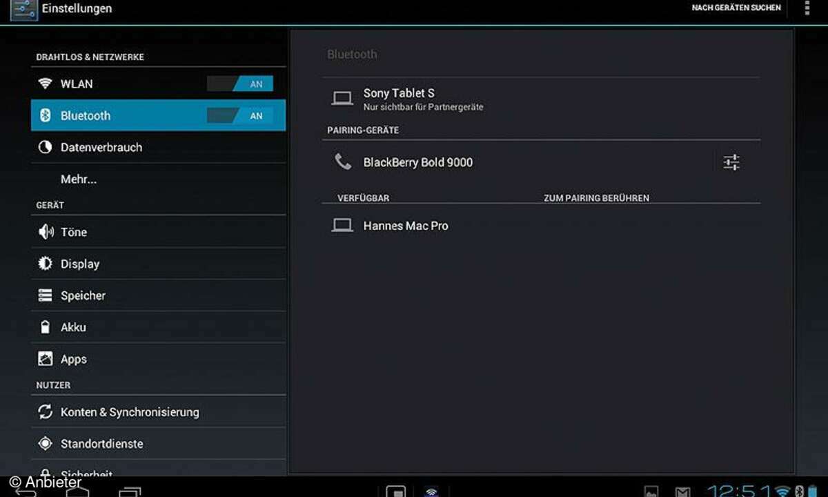 Android 4.0 für Tablets