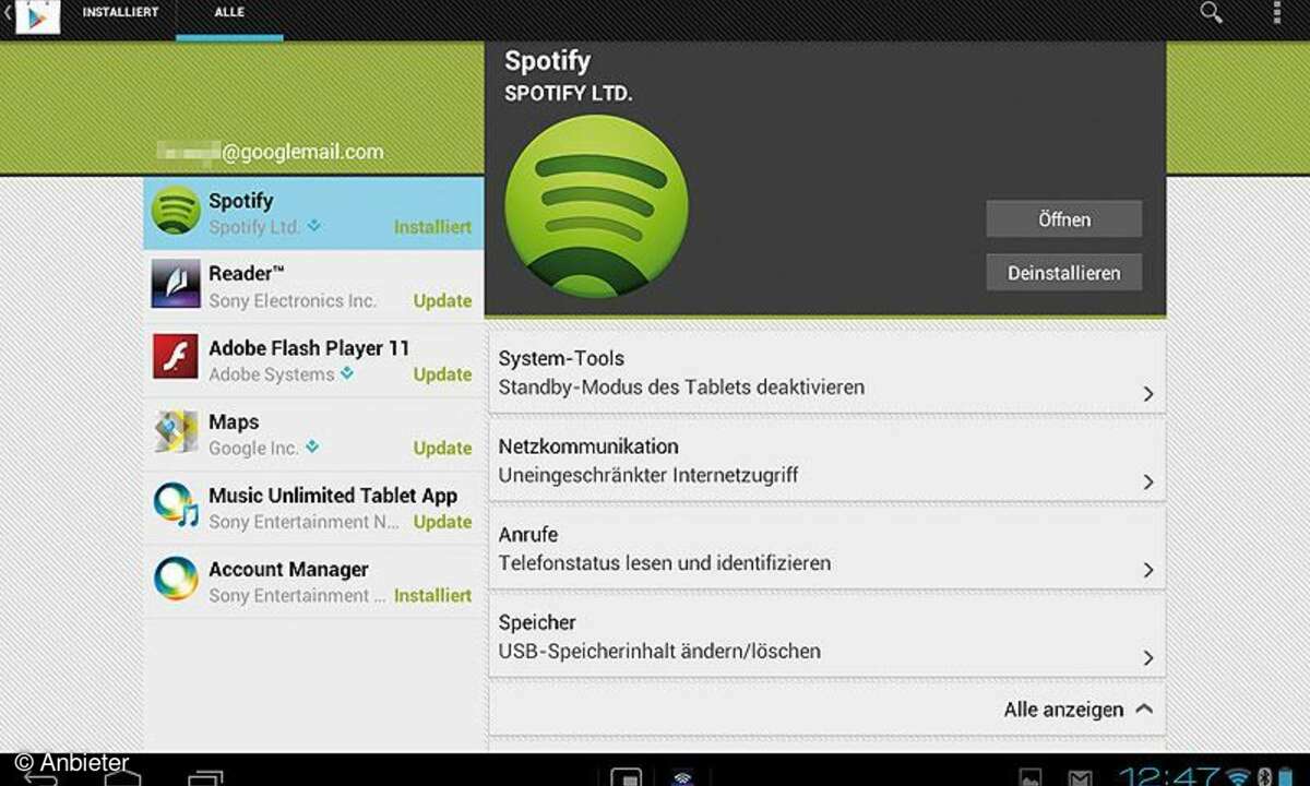 Android 4.0 für Tablets