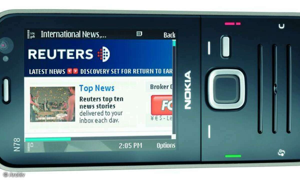 Nokia N78 Querformat