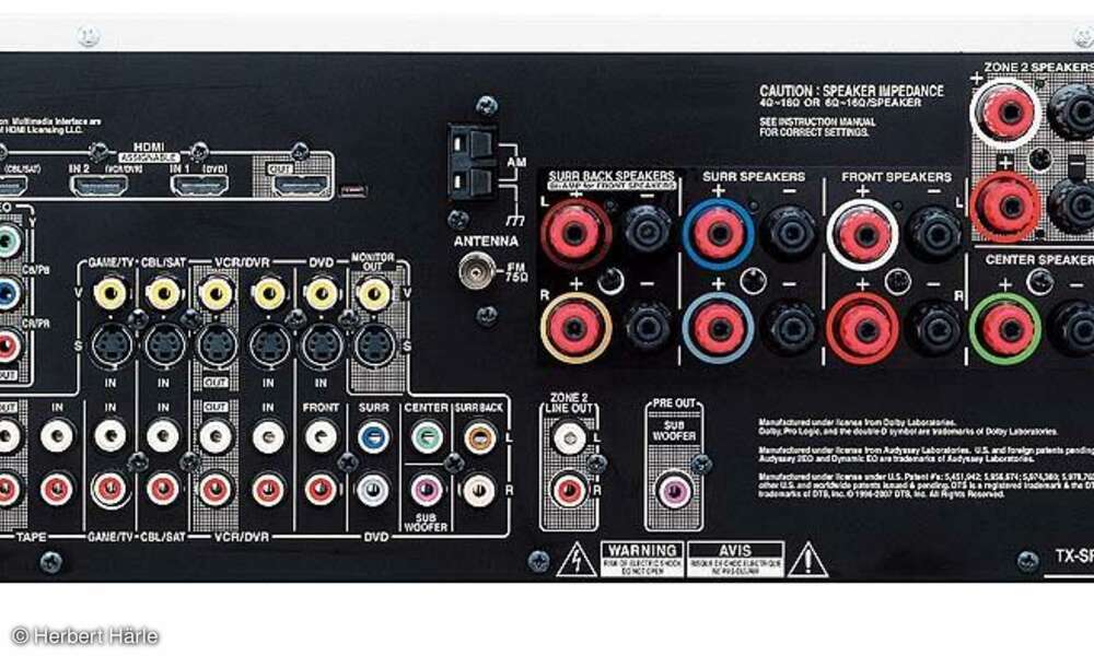 AVReceiver Onkyo TX SR 606 connect