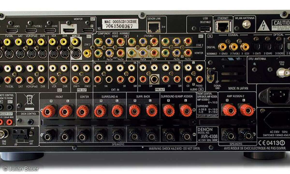 AVR 4308 Anschlüsse