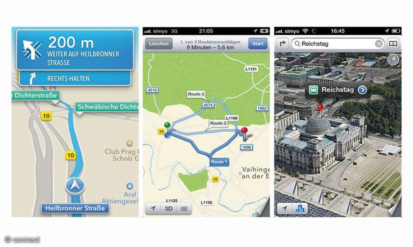 iPhone Karten und Navigation im Test - connect