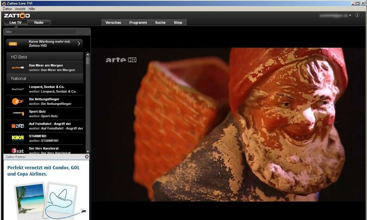 Zattoo, Internet-TV