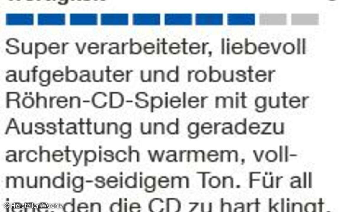 Vincent CD S7 DAC - Bewertung / Testurteil