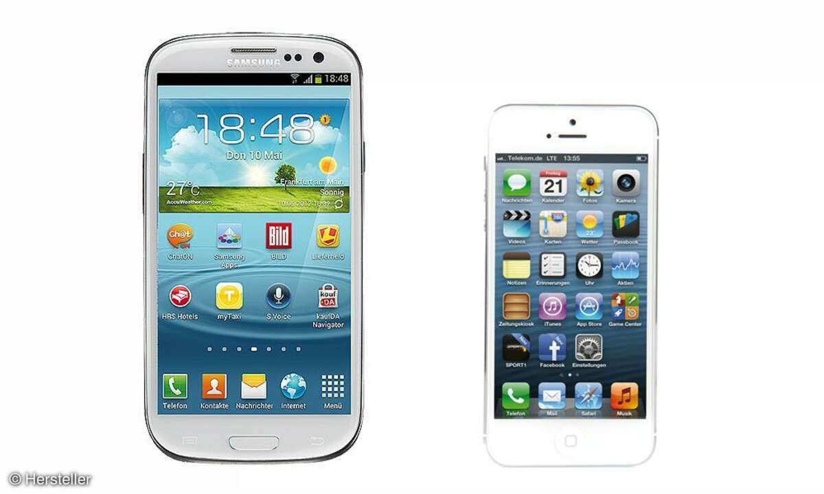Galaxy S3 und iPhone 5