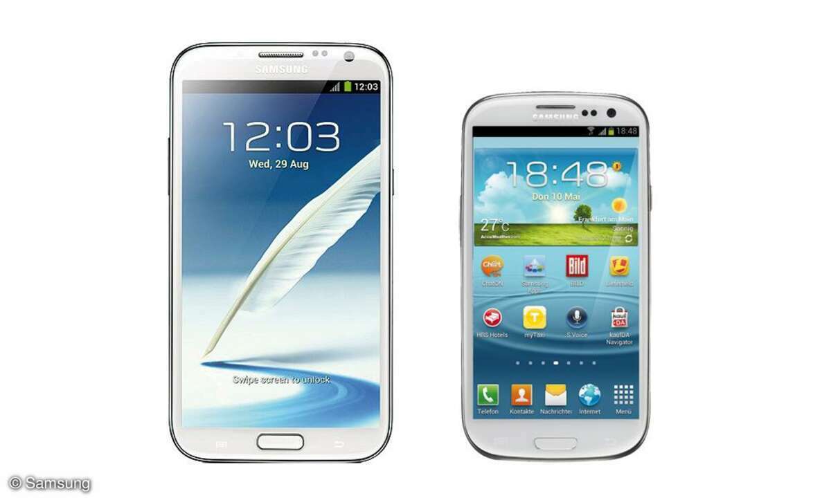 Samsung Galaxy Note 2, Galaxy S3