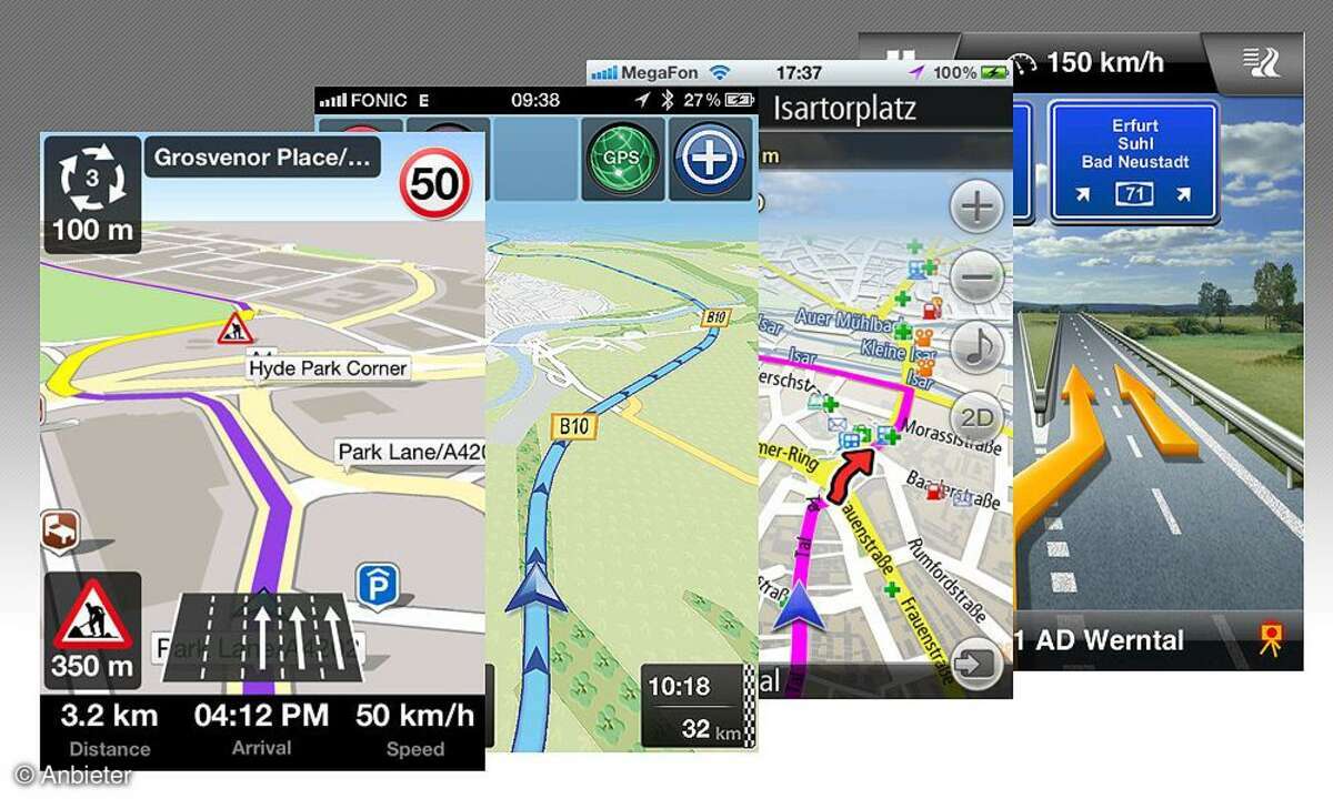 iPhone Navi-Apps