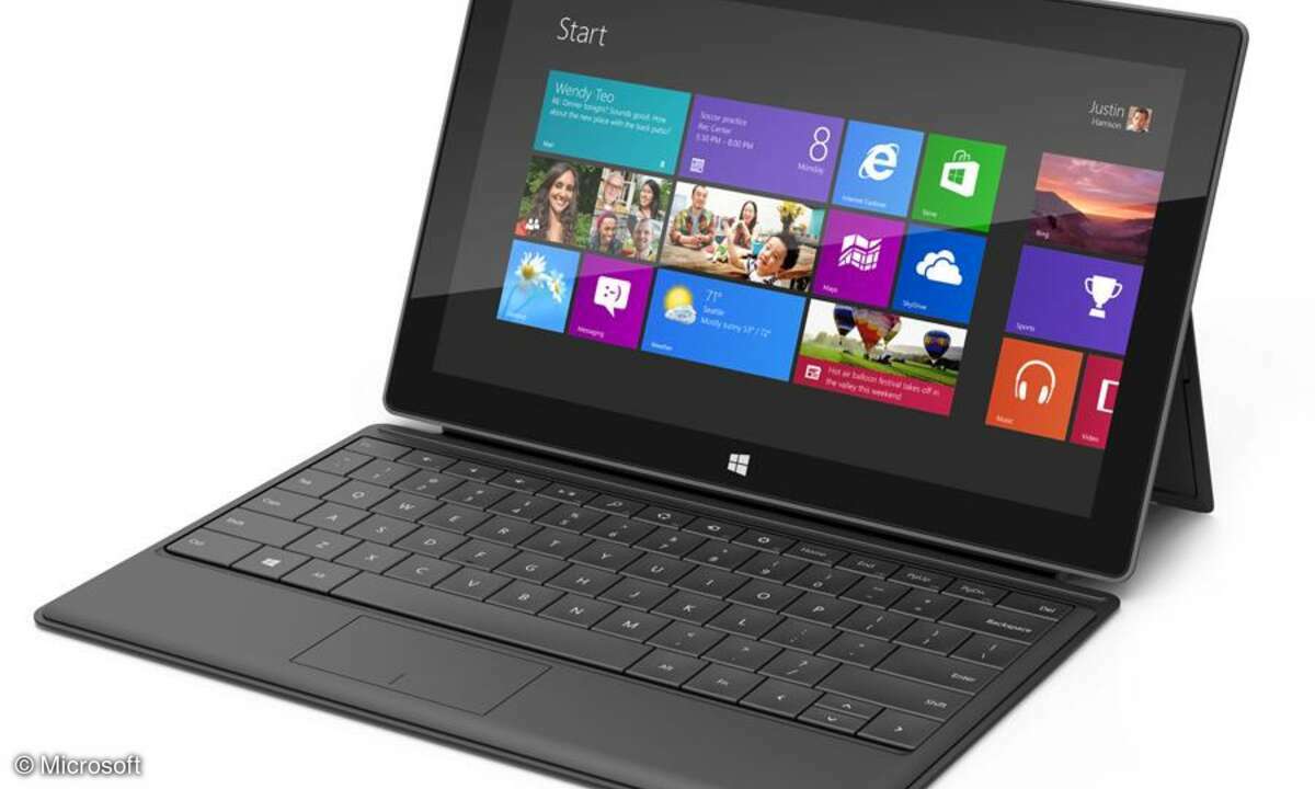 Das Tablet Microsoft Surface Type als Mini-Laptop
