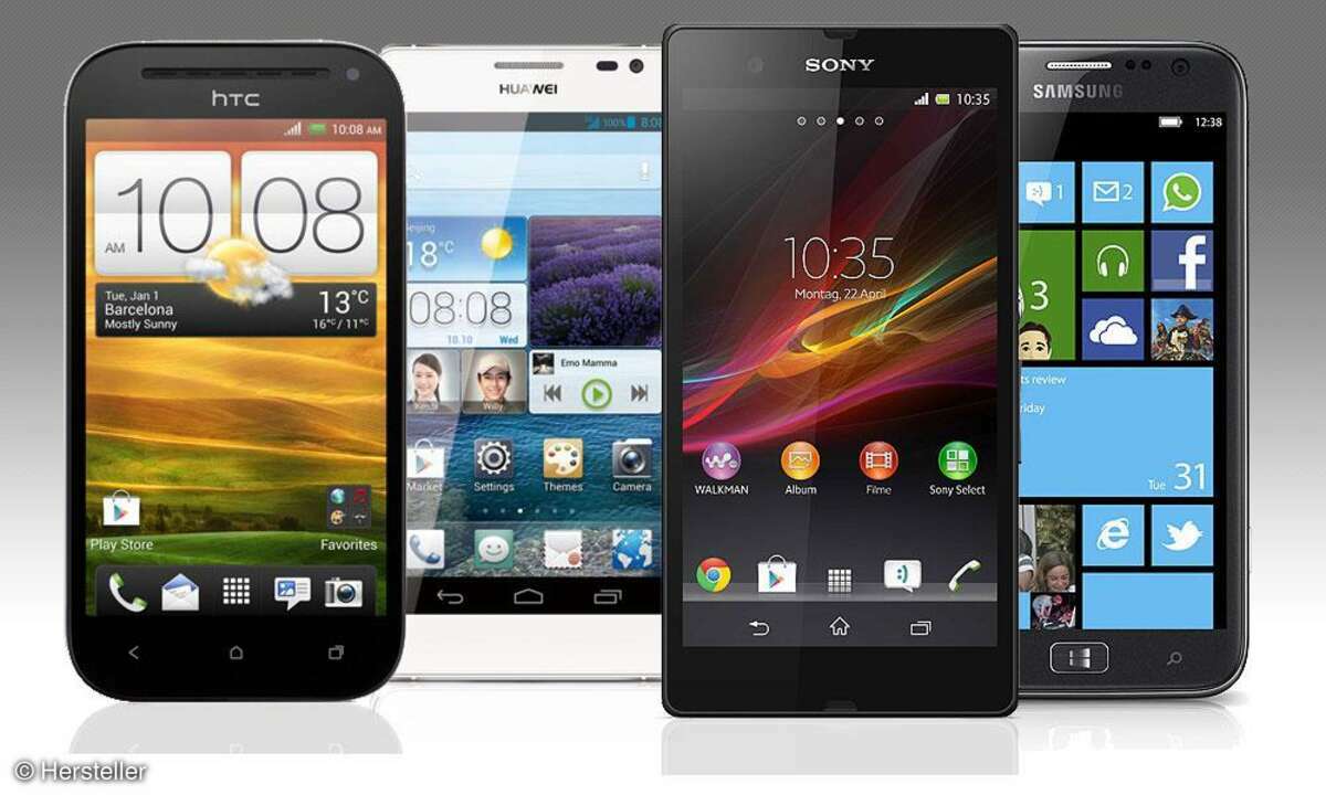 One SV, Ascend D2, Xperia Z, Ativ S