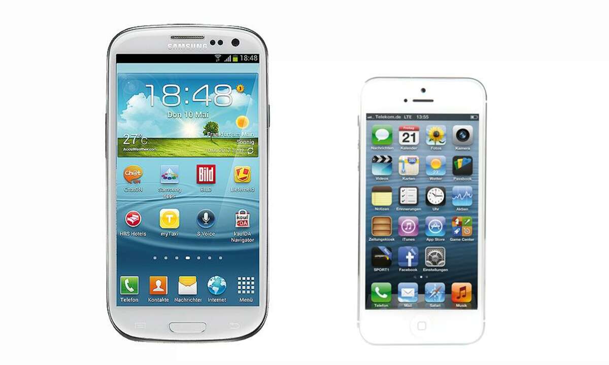 Galaxy S3 und iPhone 5