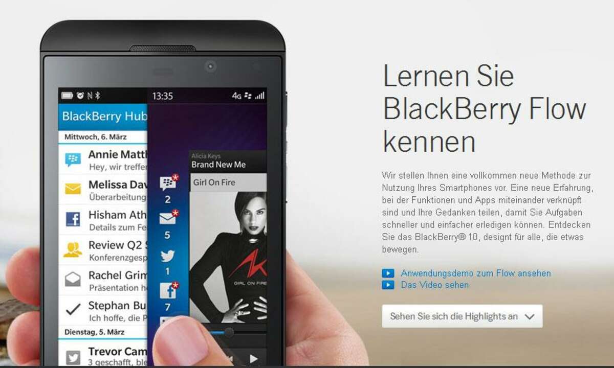 Blackberry Z10 Screenshot