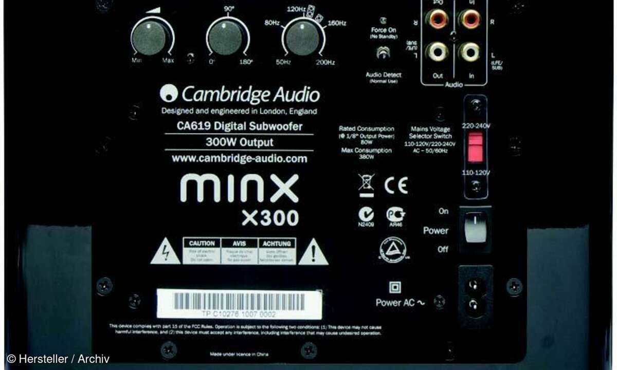 Cambridge Minx 212 - Anschlüsse