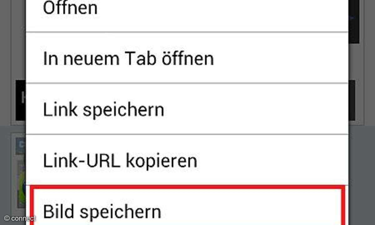 Bilder aus dem Internet speichern