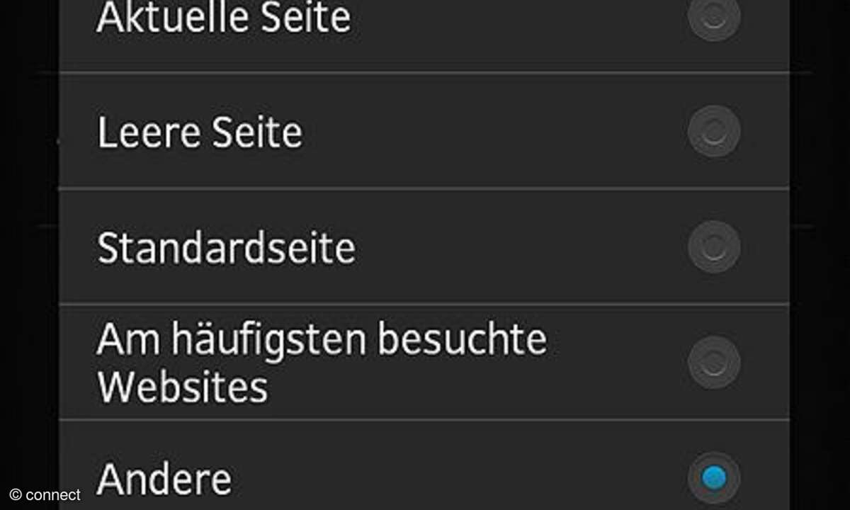 Startseite ändern