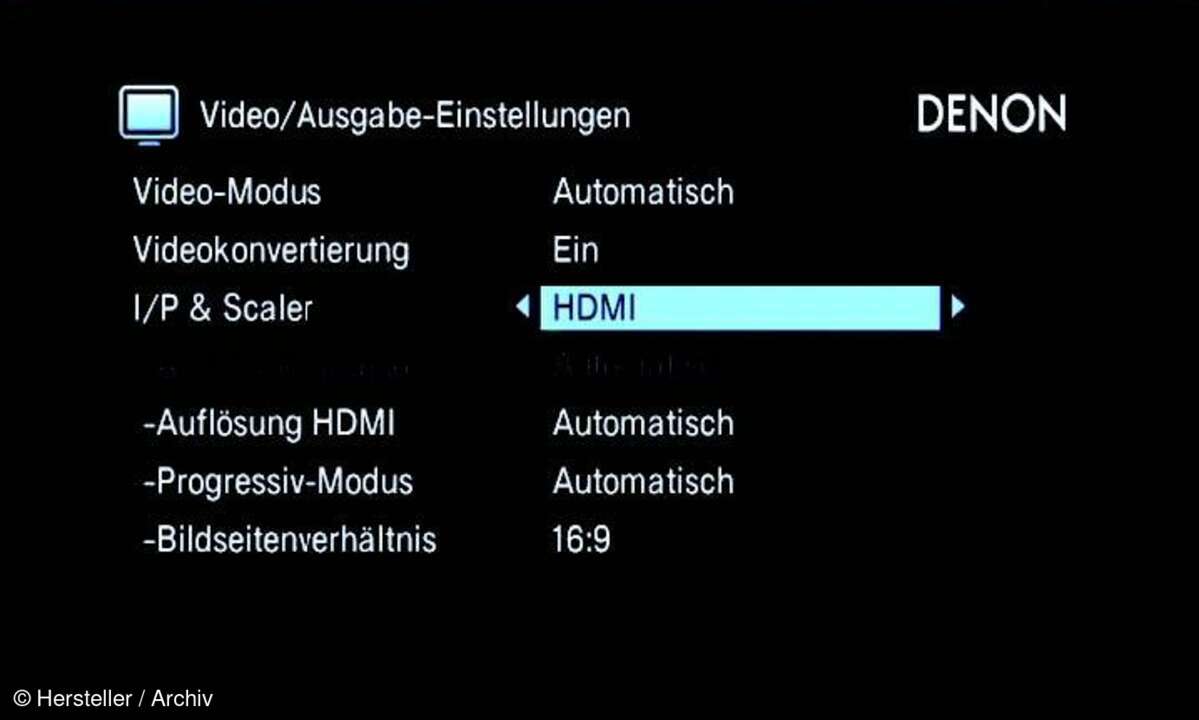 Denon AVR-4520 - Videoprozessor