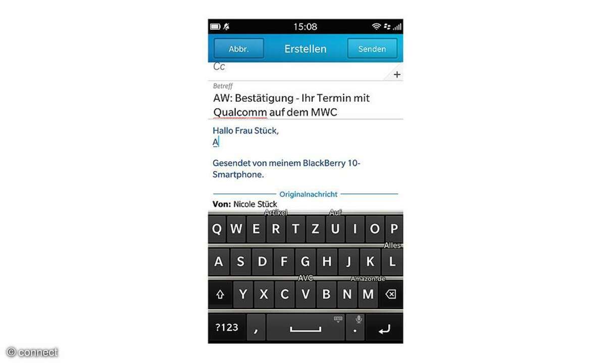 Blackberry Z10 - Tastatur