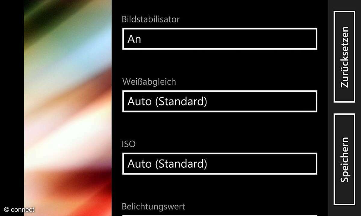 Samsung Ativ S Kameraeinstellungen