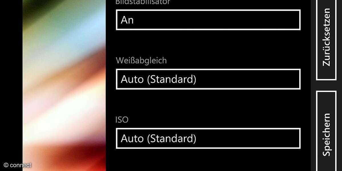 Samsung Ativ S Kameraeinstellungen
