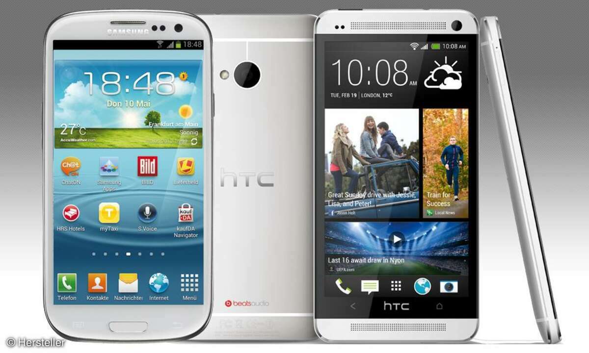HTC One, Samsung Galaxy S3
