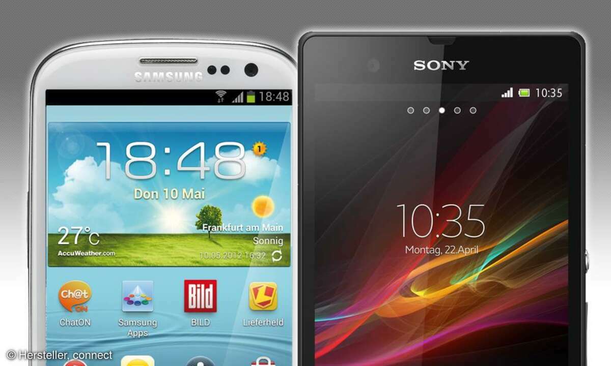 Galaxy S3, Xperia Z