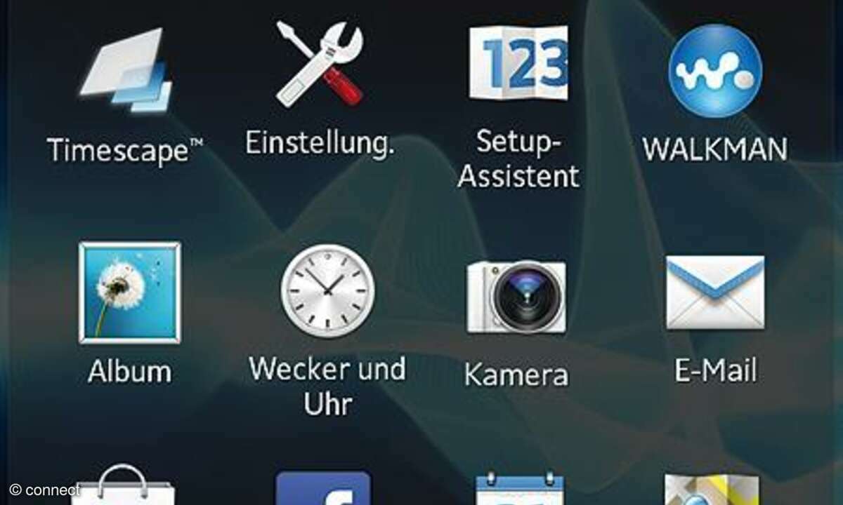 Sony UI - Hauptmenü