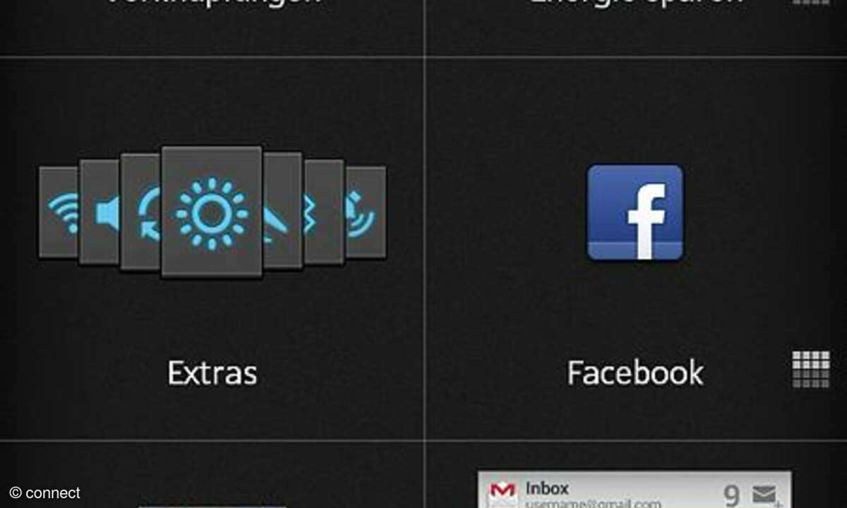 Sony UI - Widgets platzieren