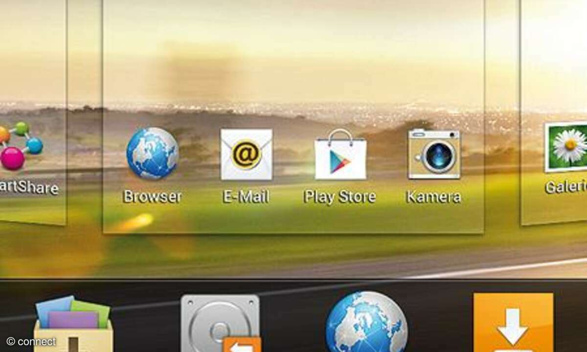 LG Optimus UI - Widgets platzieren