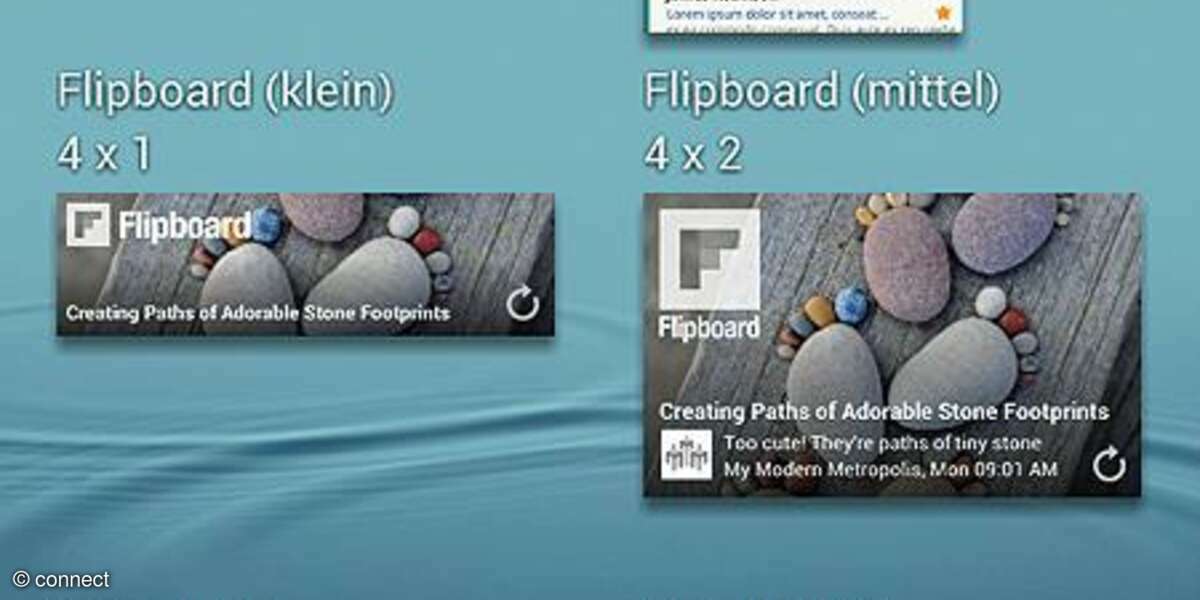 Samsung Touchwiz - Widgets platzieren
