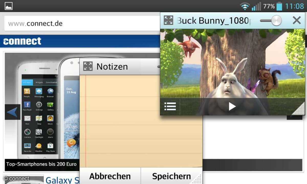 LG Optimus G - Q-Slide-Apps