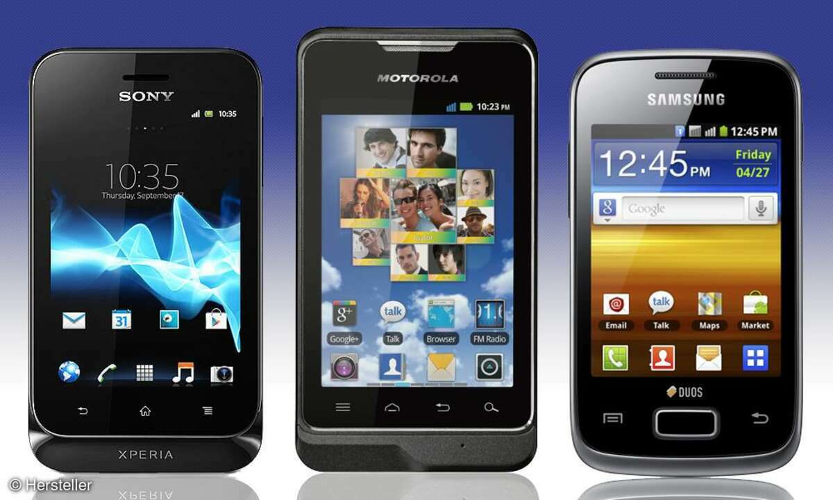 Xperia Tipo, Motosmart, Galaxy Y Duos