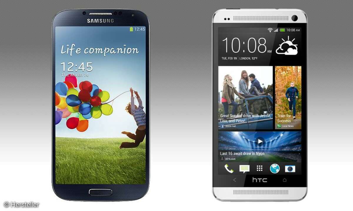 Samsung Galaxy S4 gegen HTC One