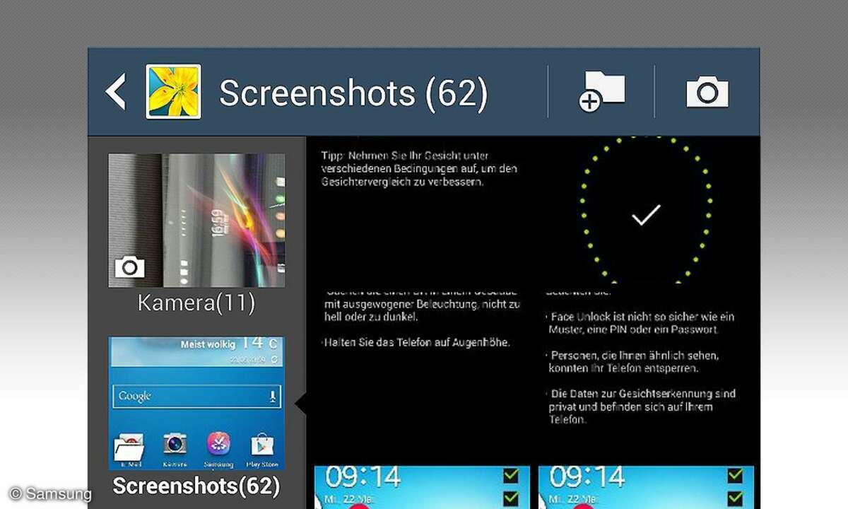 Galaxy S4: Screenshot erstellen