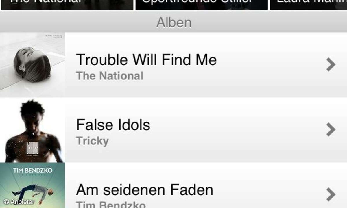 Wimp Musik-Streaming-App