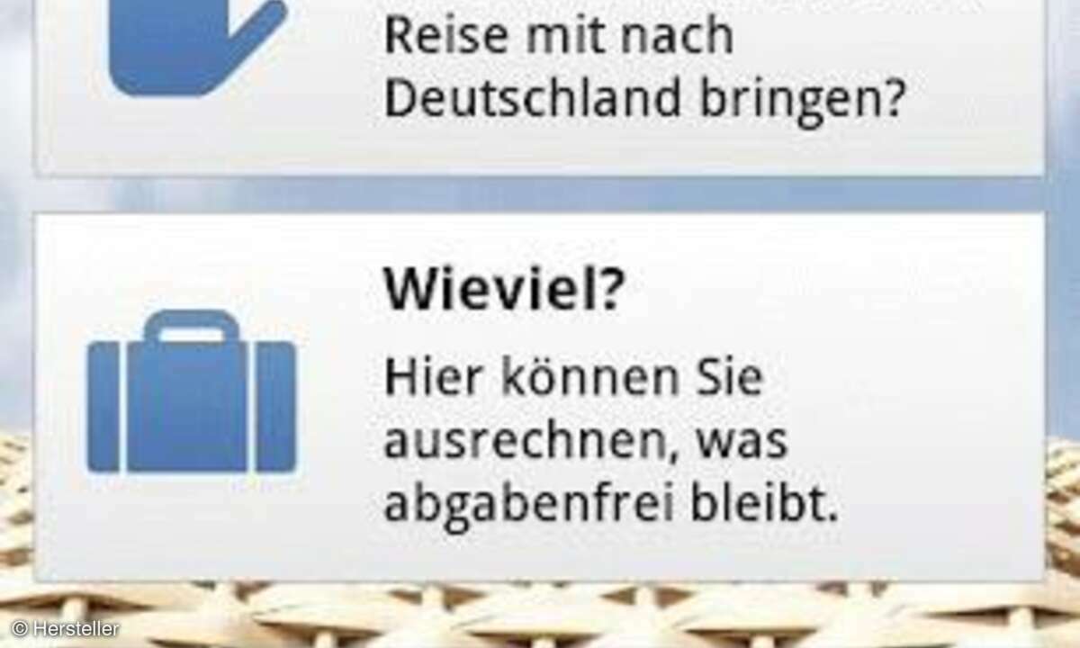 Zoll und Reise
