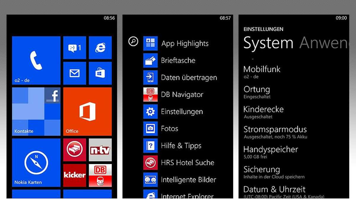 Screenshots Windows Phone 8