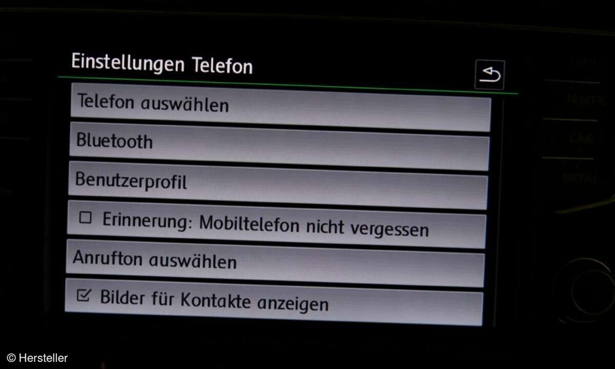 VW Golf Navigationssystem