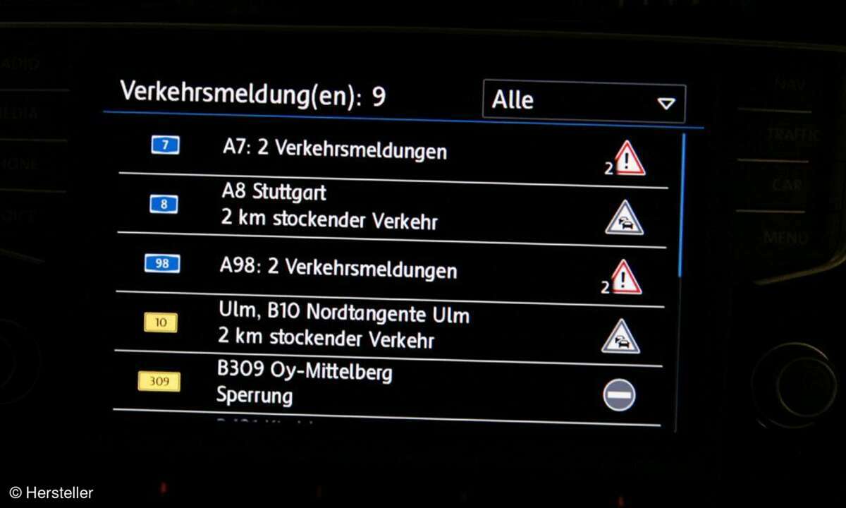 VW Golf Navigationssystem