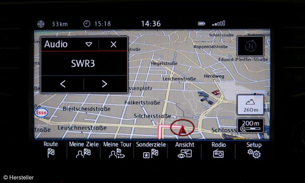 VW Golf Navigationssystem