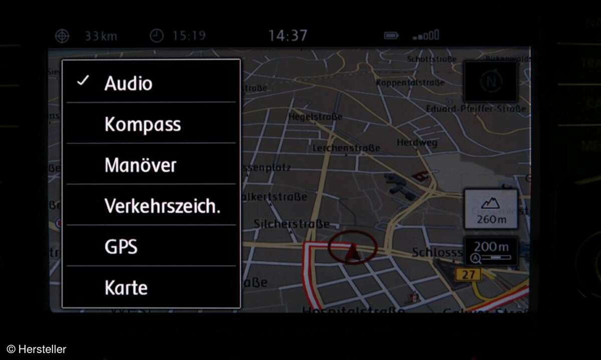 VW Golf Navigationssystem