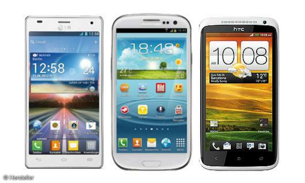 Galaxy S3, HTC One X, LG 4X HD