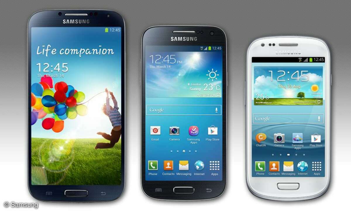 Samsung Galaxy S4, S4 mini, S3 mini