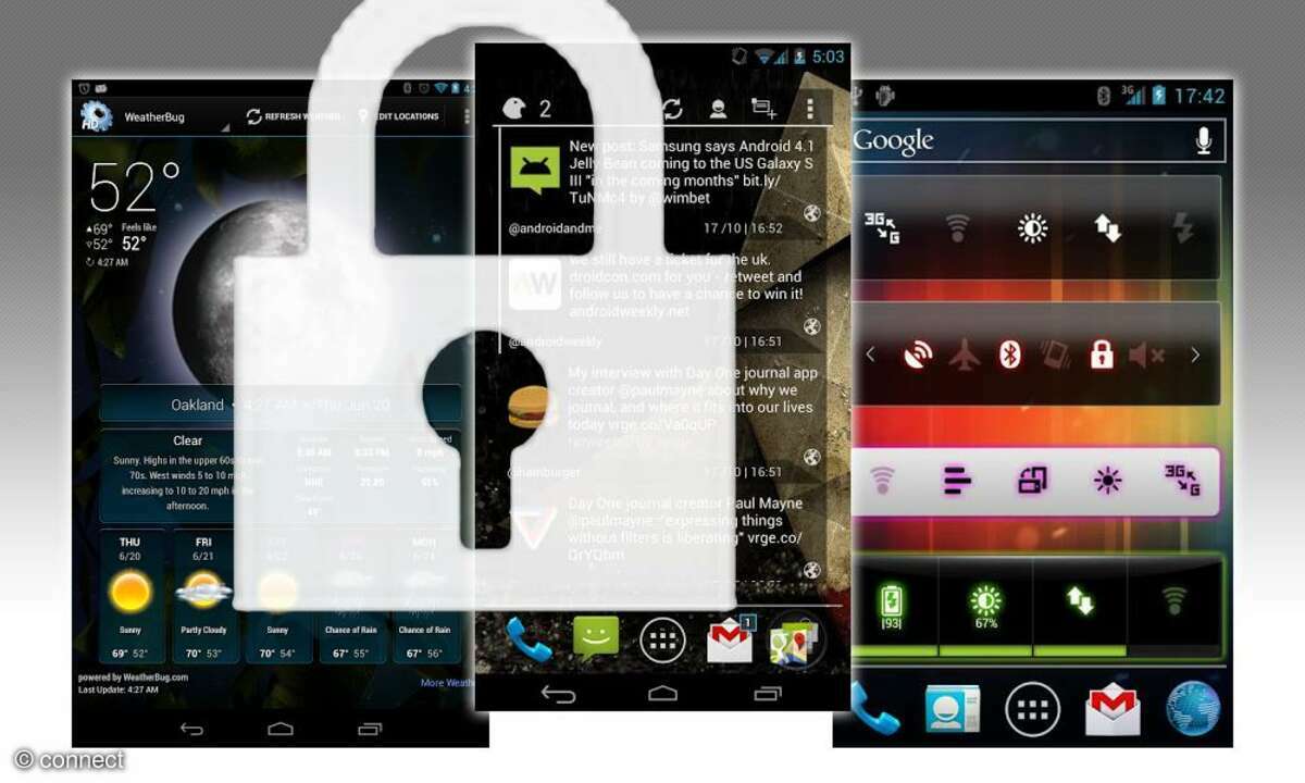 Lockscreen-Widgets für Android