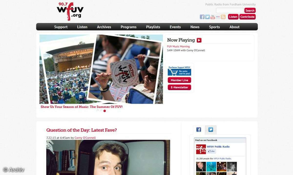 WFUV Startseite