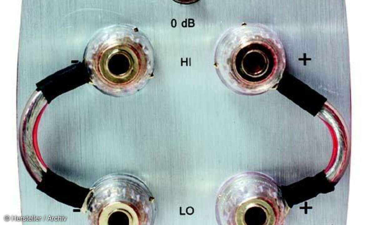 Bi-Wiring-Anschlussfeld