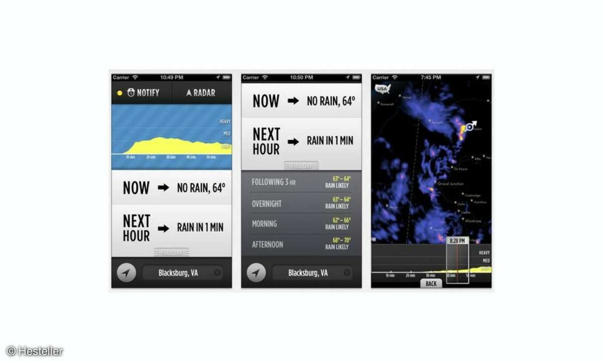 iPhone,App,Wettervorhersage
